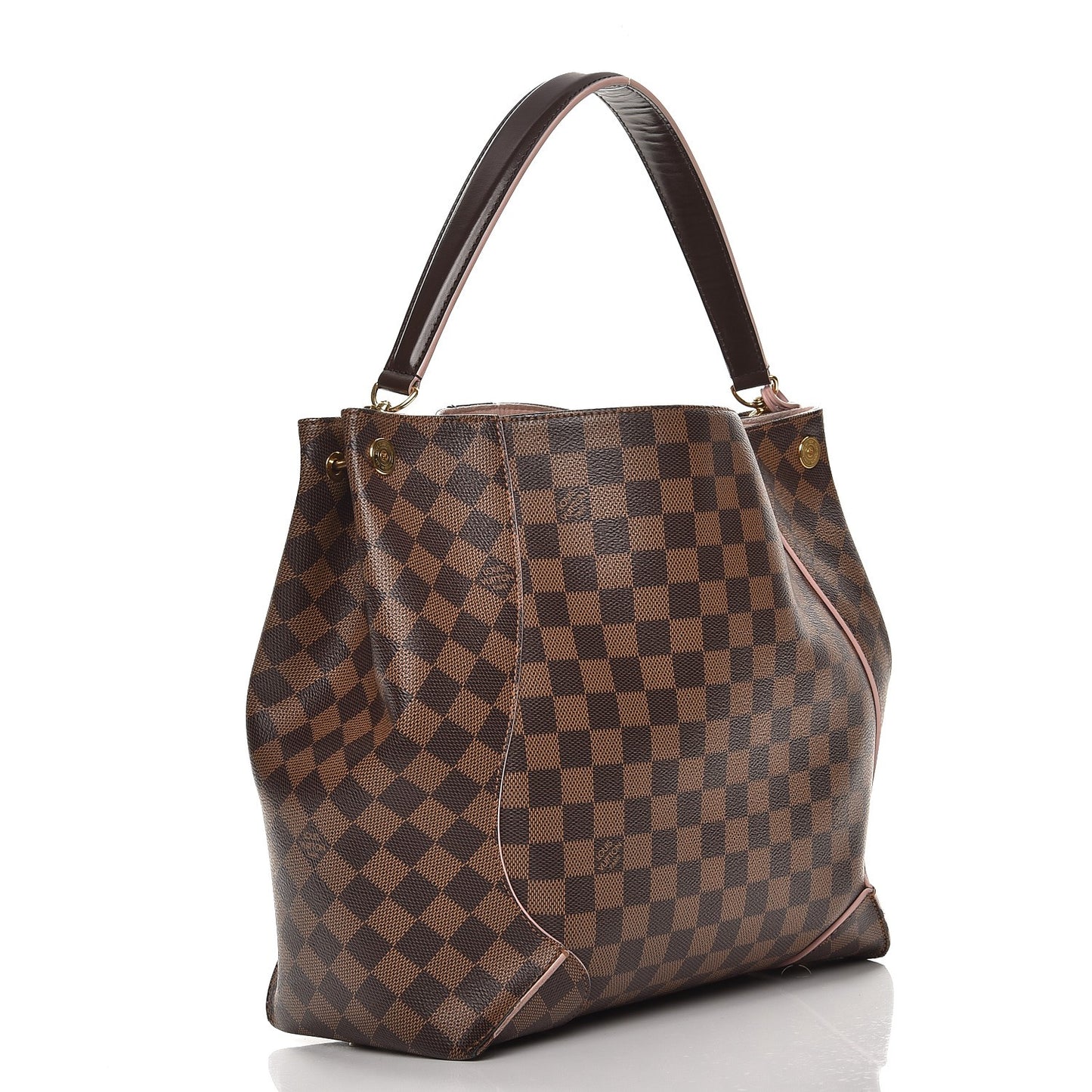 Damier Ebene Caissa Hobo Rose Ballerine