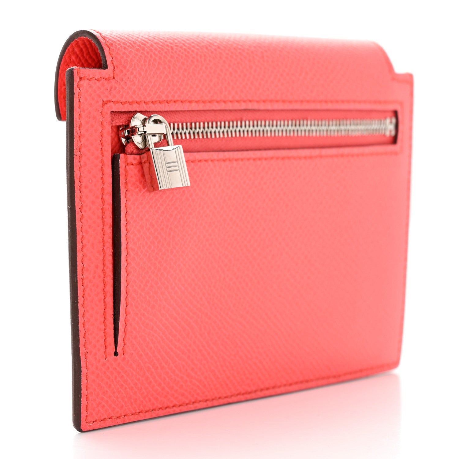 Hermes Epsom Kelly Pocket Compact Wallet Rose Texas 3 of 8