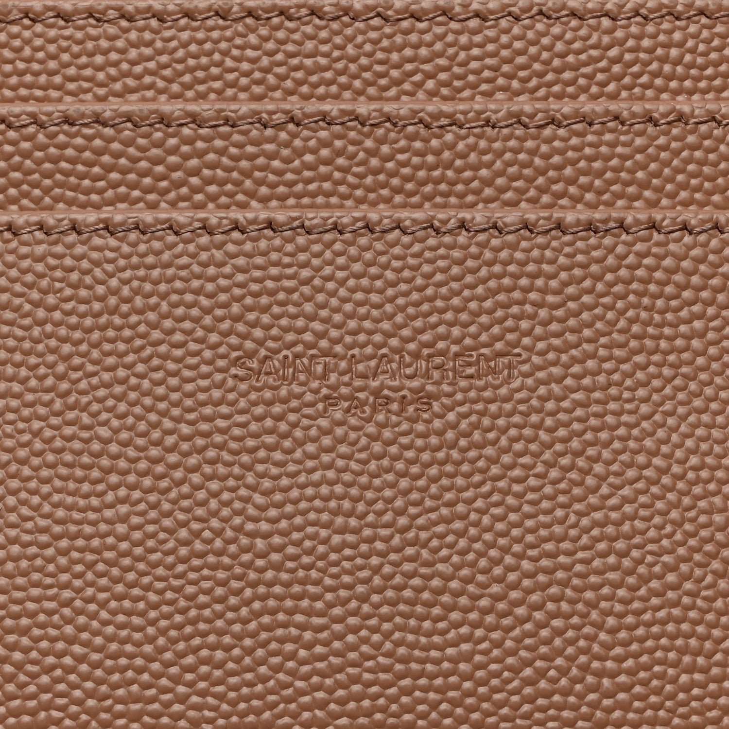 Saint Laurent Grain De Poudre Chevron Monogram Large Bill Pouch Vintage Peach 6 of 9