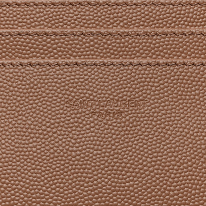 Saint Laurent Grain De Poudre Chevron Monogram Large Bill Pouch Vintage Peach 6 of 9