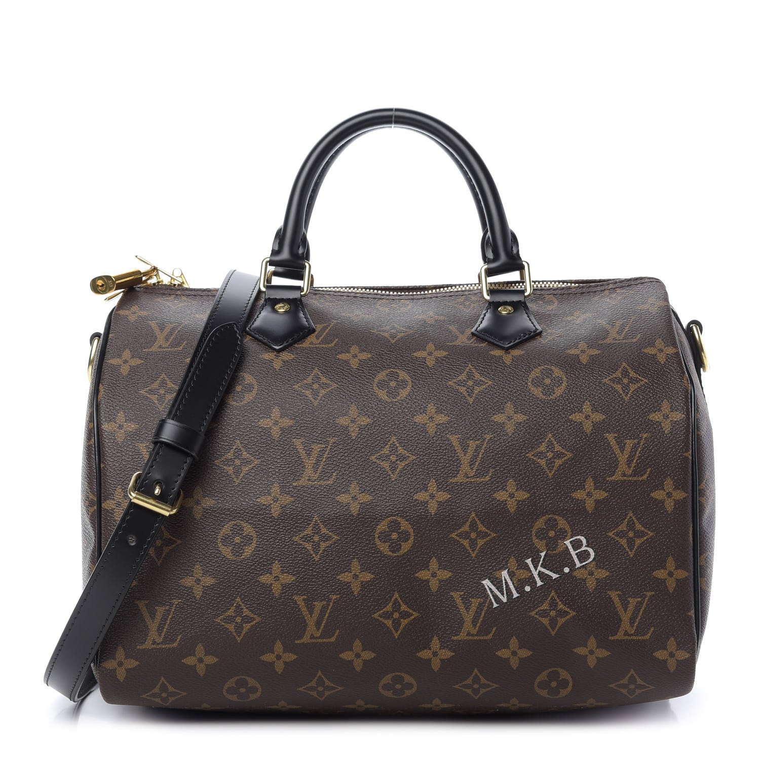 Louis Vuitton Monogram My World Tour Speedy Bandouliere 30 Black 1 of 10