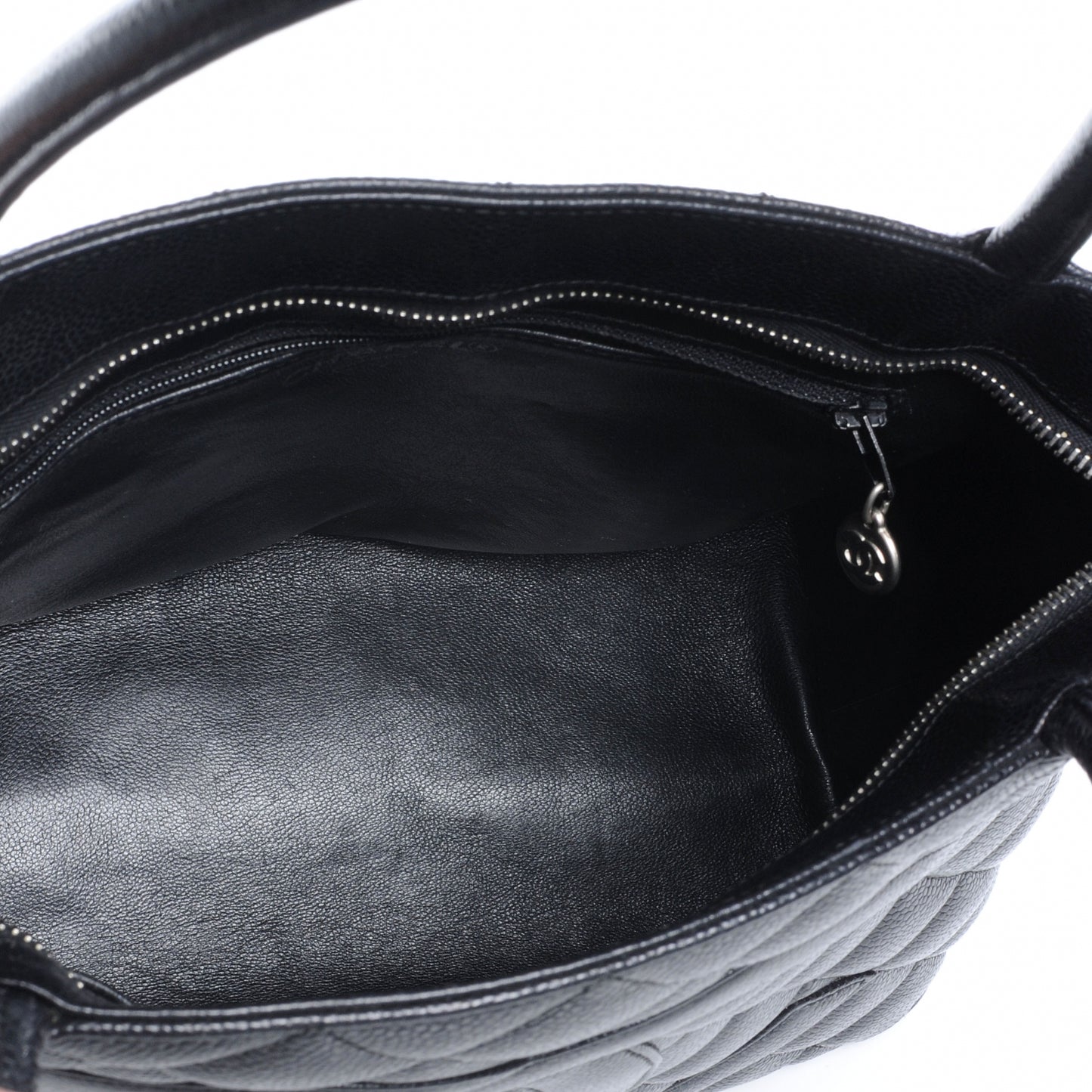 Caviar Medallion Tote Black