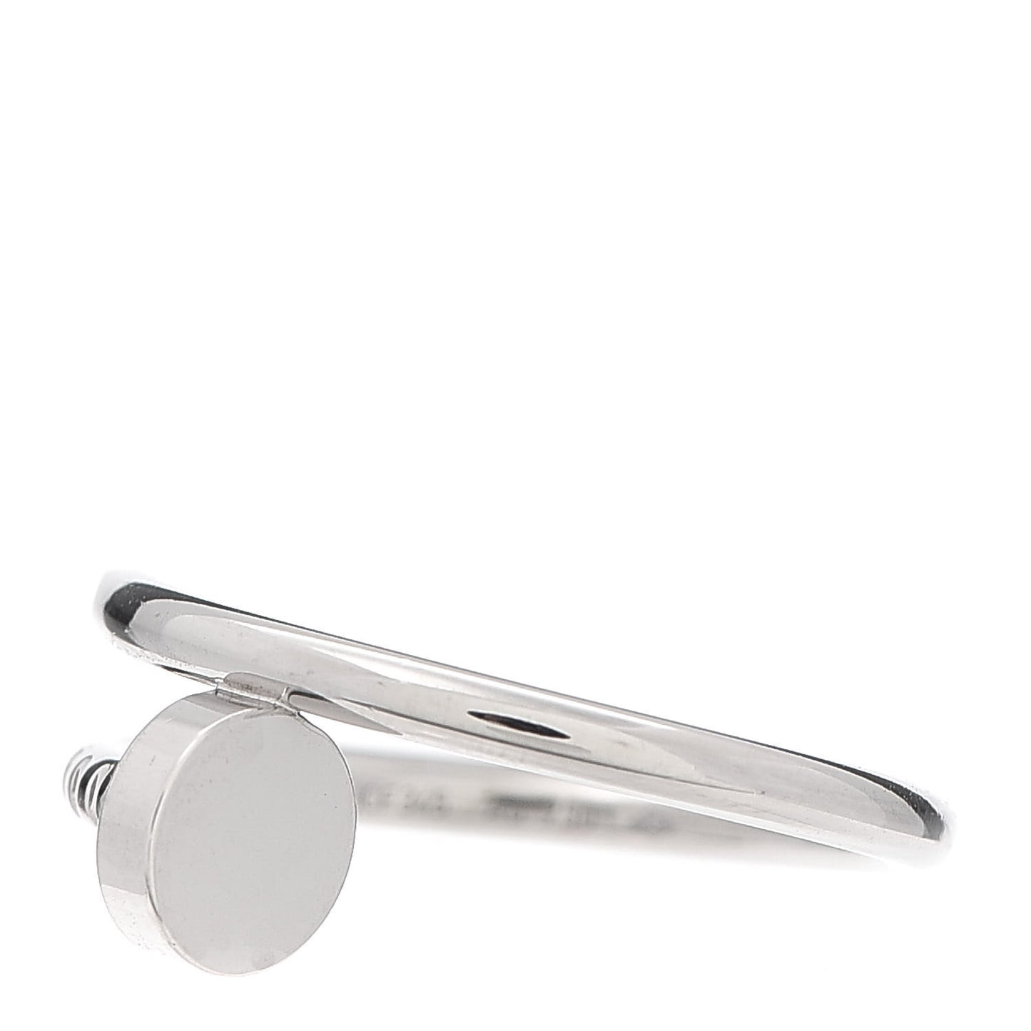 18K White Gold Small Juste Un Clou Ring 48 4.5