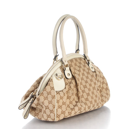 Gucci Monogram Medium Sukey Boston Off White 3 of 7