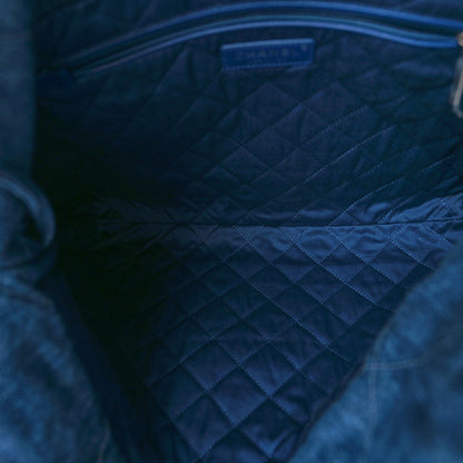 Chanel Denim Patchwork Quilted Chanel 22 Blue 6 of 11