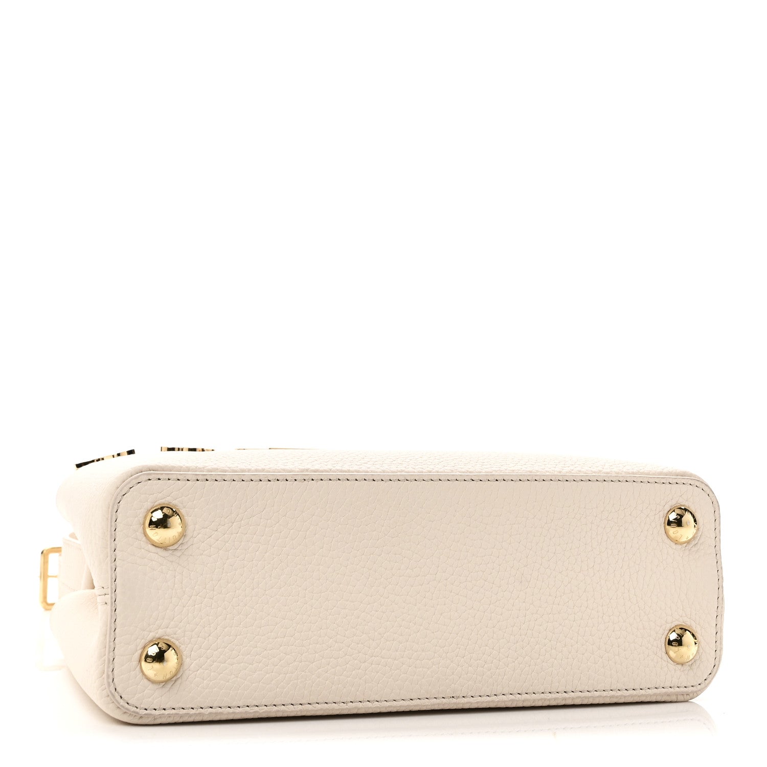 Louis Vuitton Taurillon Mother of Pearl Flowers Capucines BB Creme Nacre 4 of 10