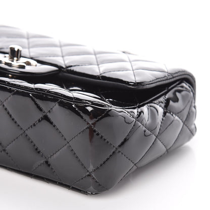 Chanel Patent Calfskin Quilted Mini Rectangular Flap Black 9 of 10
