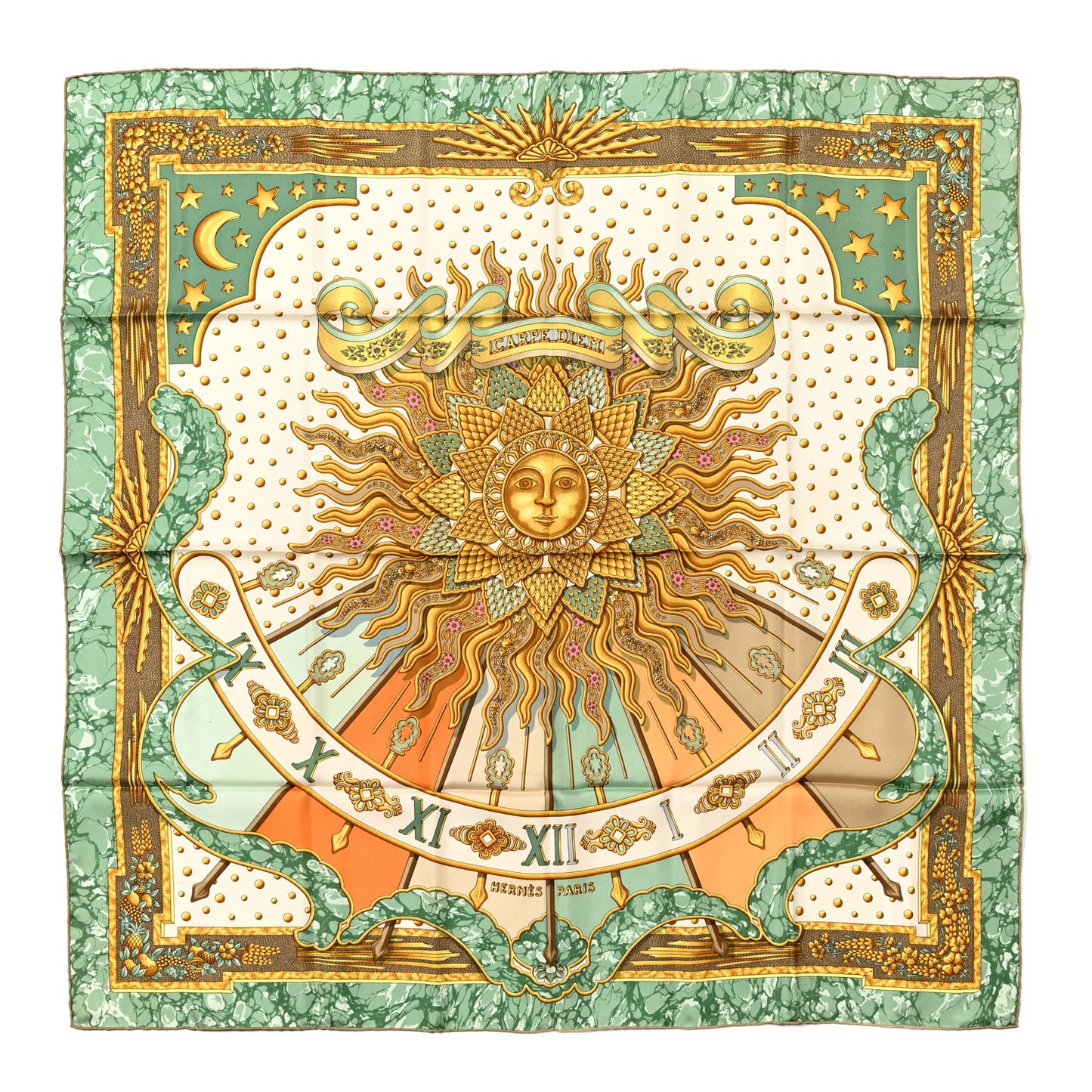 Silk Carpe Diem Scarf 90