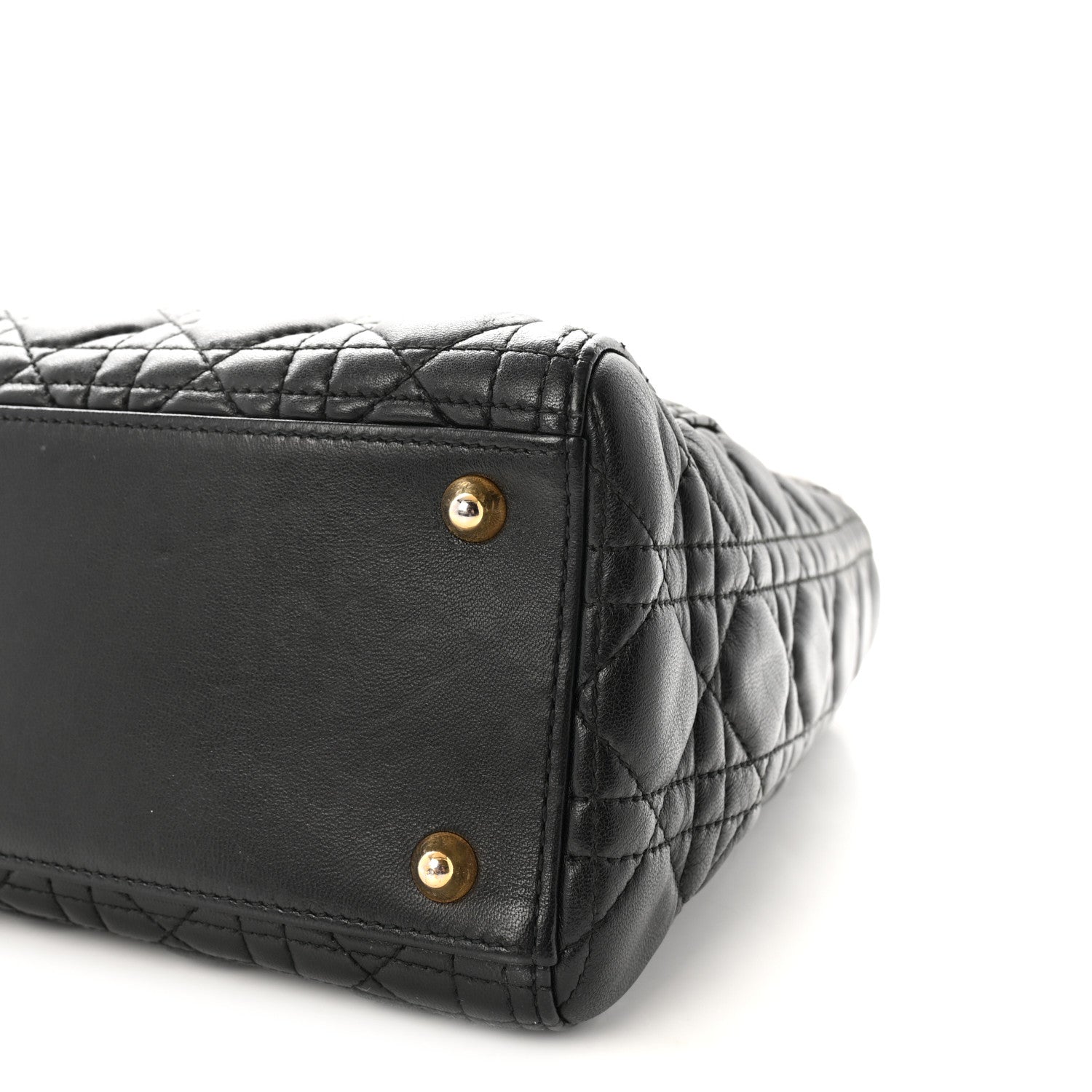 Christian Dior Lambskin Cannage Large Lady Dior Black 10 of 10