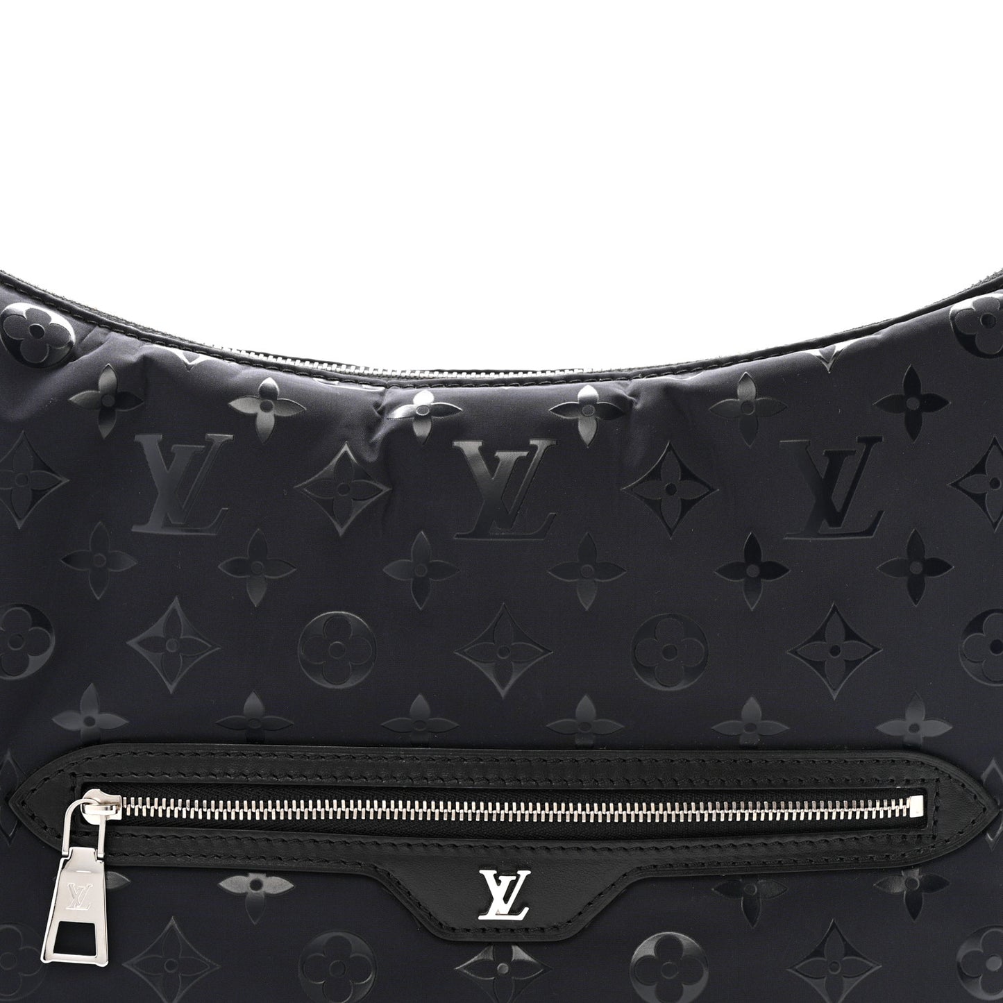 Nylon Monogram Loop Pocket Hobo Polar Night