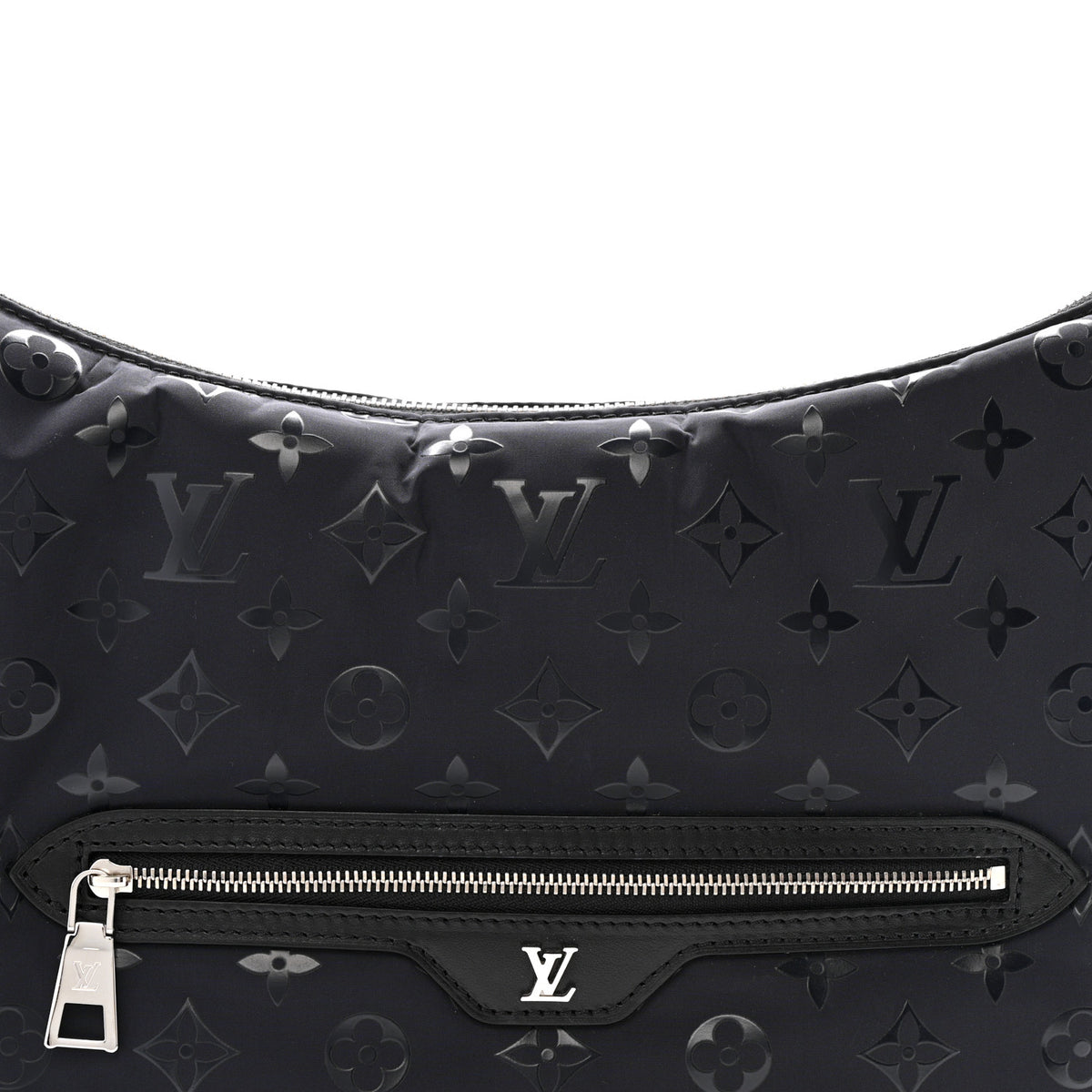 Louis Vuitton Nylon Monogram Loop Pocket Hobo Polar Night 7 of 11