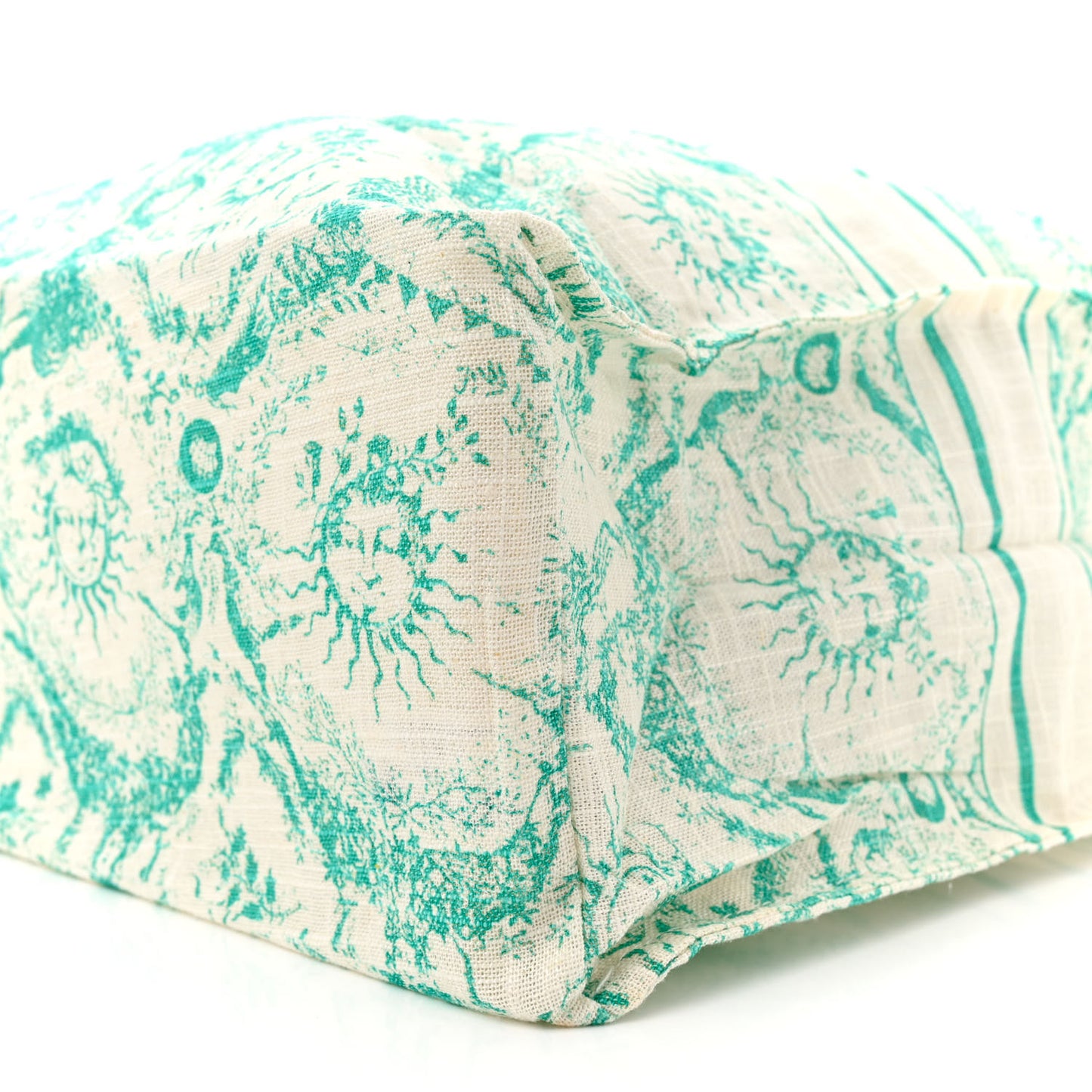 Straw Toile De Jouy Soleil Dioriviera Tote Aquamarina