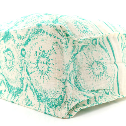 Christian Dior Straw Toile De Jouy Soleil Dioriviera Tote Aquamarina 9 of 10