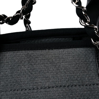 Chanel Canvas Medium Deauville Tote Grey 13 of 14
