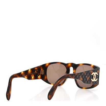 Chanel Acetate Quilted Sunglasses 01450 Tortoise 4 of 7