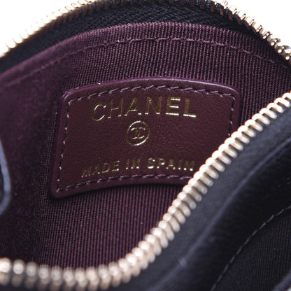 Chanel Caviar Quilted CC Zip Card Holder Black 6 of 8