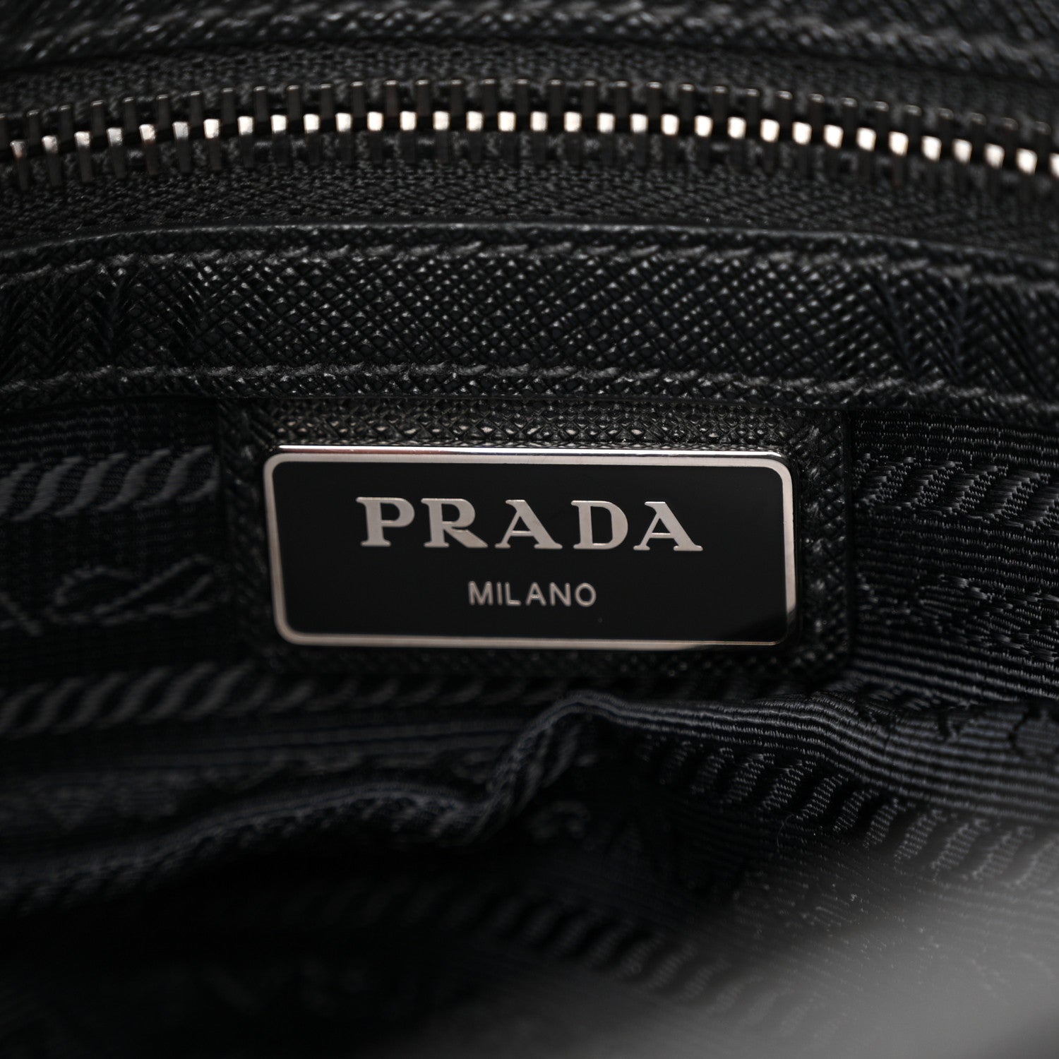 Prada Tessuto Nylon Messenger Bag Black 6 of 9
