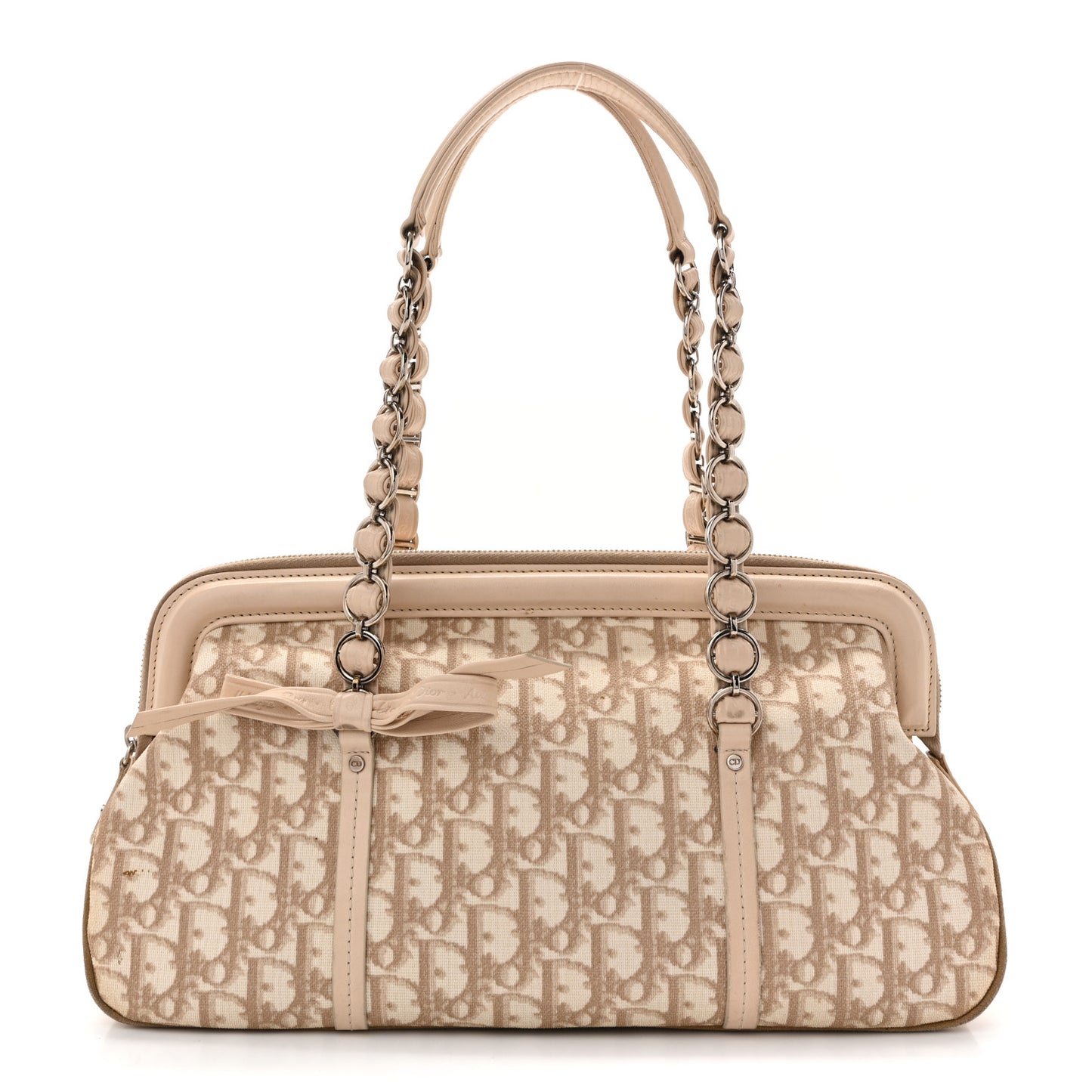 Monogram Trotter Romantique Zipped Tote Beige