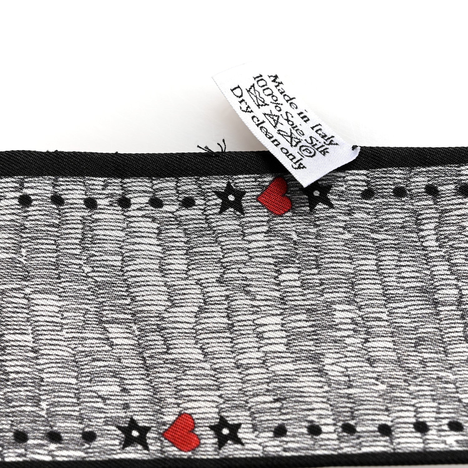 Christian Dior Silk The Lovers Tarot Mitzah Scarf Off White