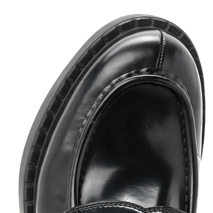 Prada Vernice Triangle 50mm Loafers 40 Black 12 of 13