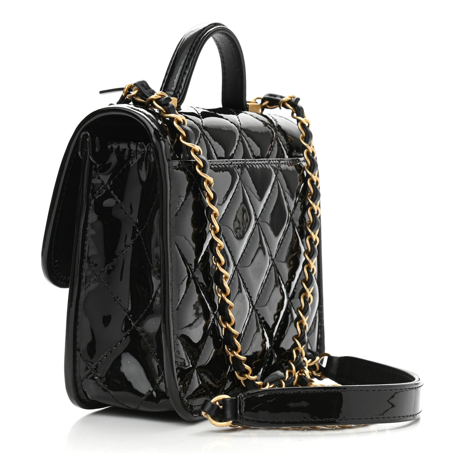 Patent School Memory Mini Top Handle Flap Black