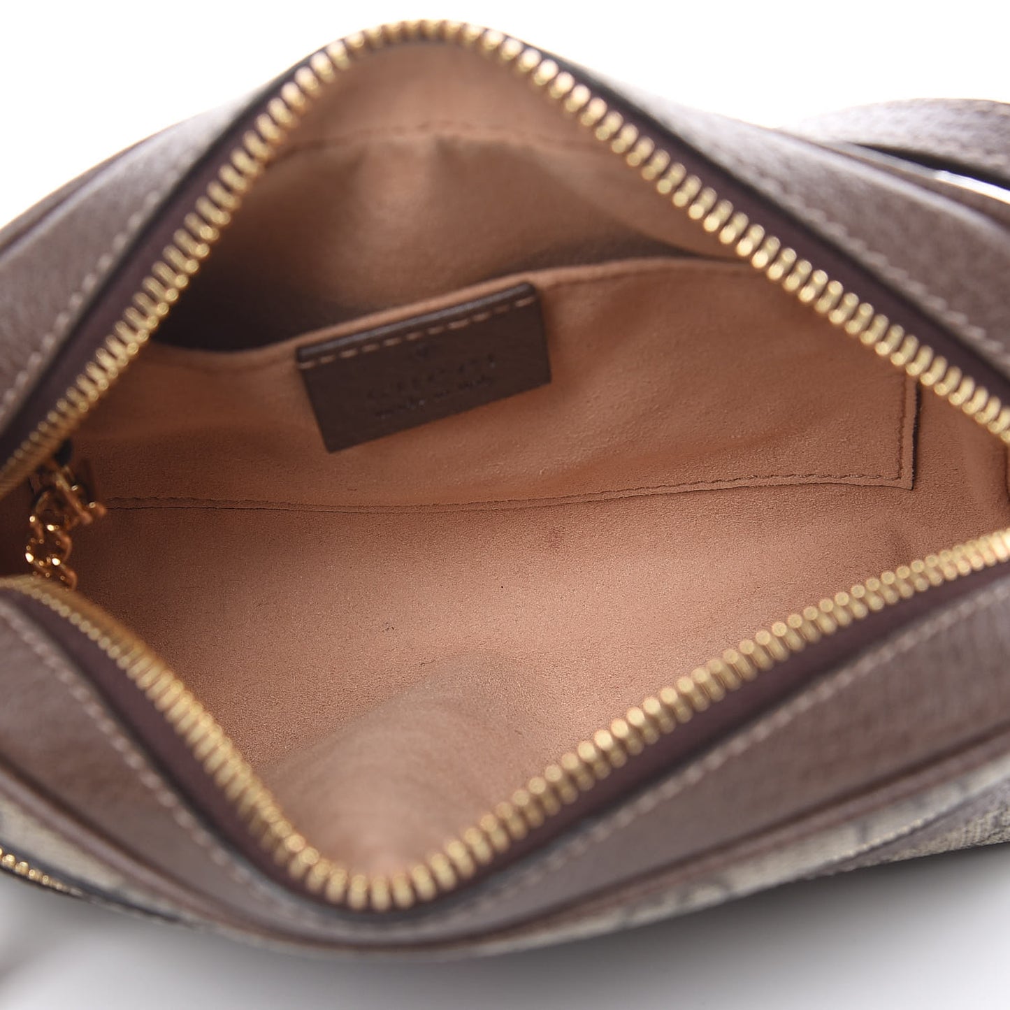 GG Supreme Monogram Web Mini Ophidia Shoulder Bag Brown