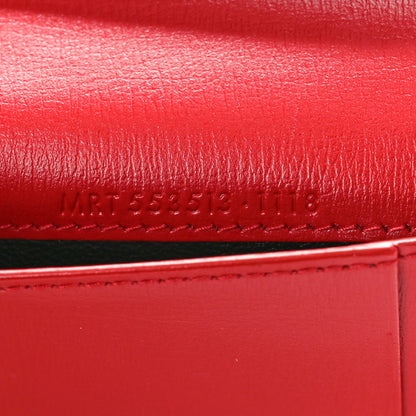 Saint Laurent Calfskin Fragments Flap Wallet Red 7 of 8
