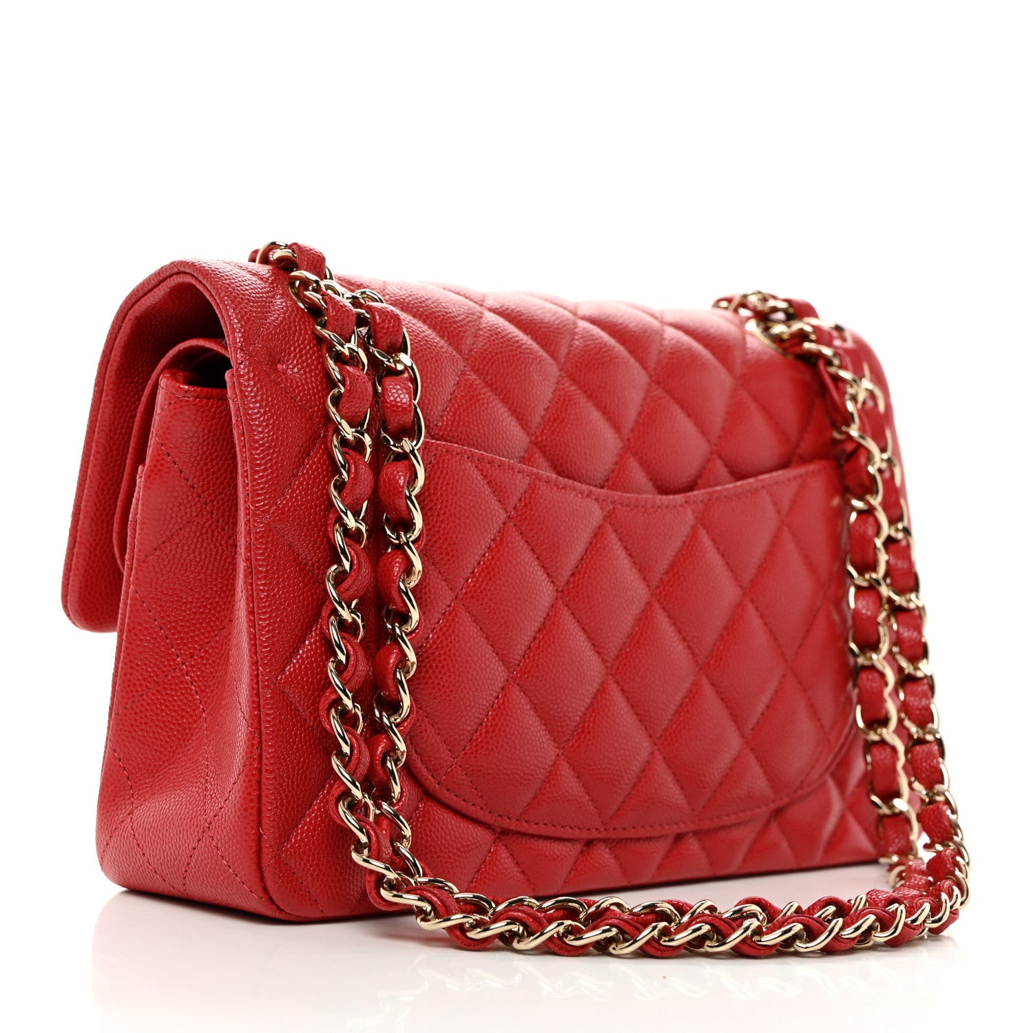 Chanel Caviar Quilted Small Double Flap Red 2 of 10