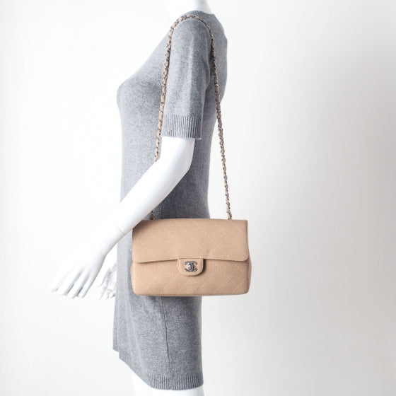 Jersey Medium Flap Beige