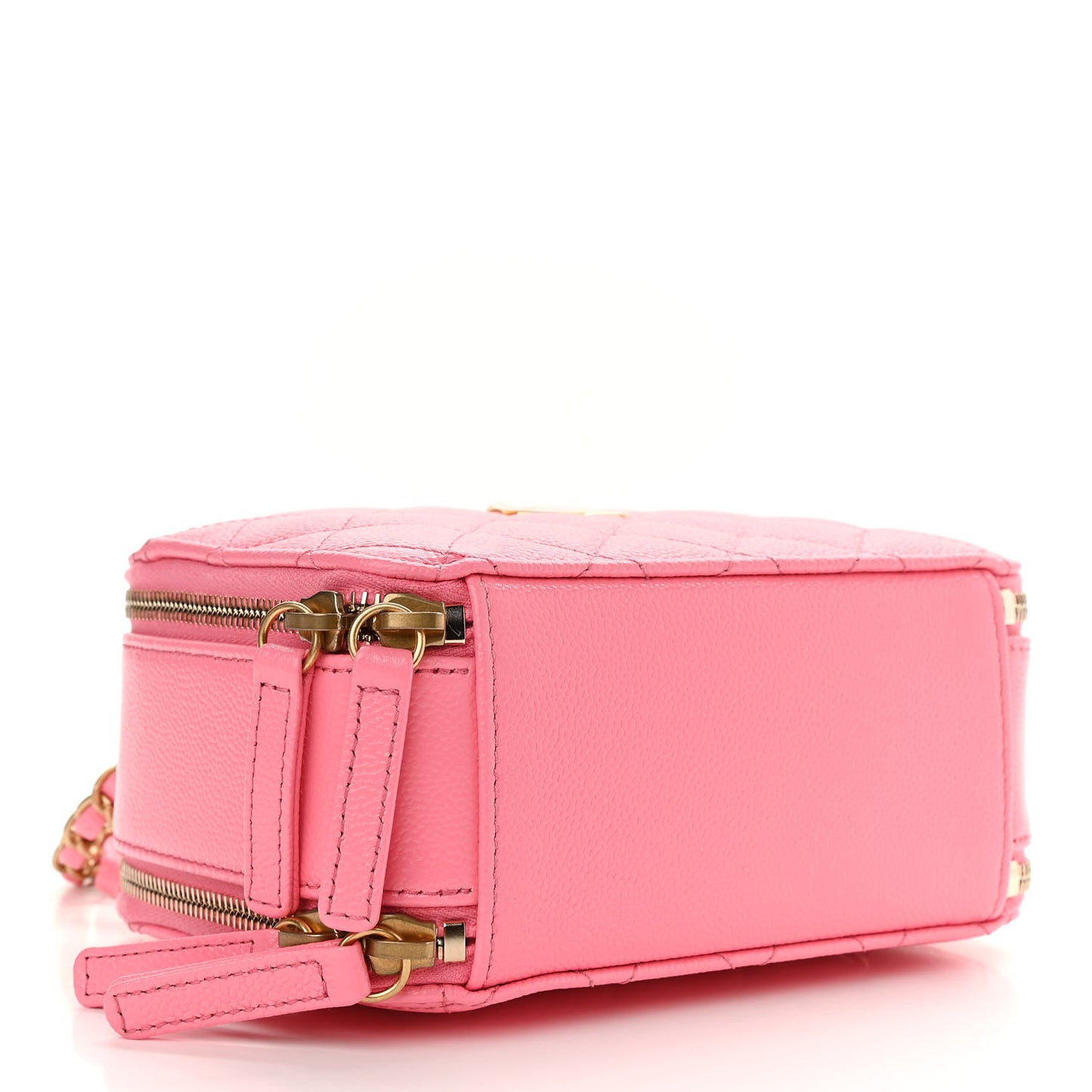 Caviar Quilted Pick Me Up Mini Vanity Case Pink