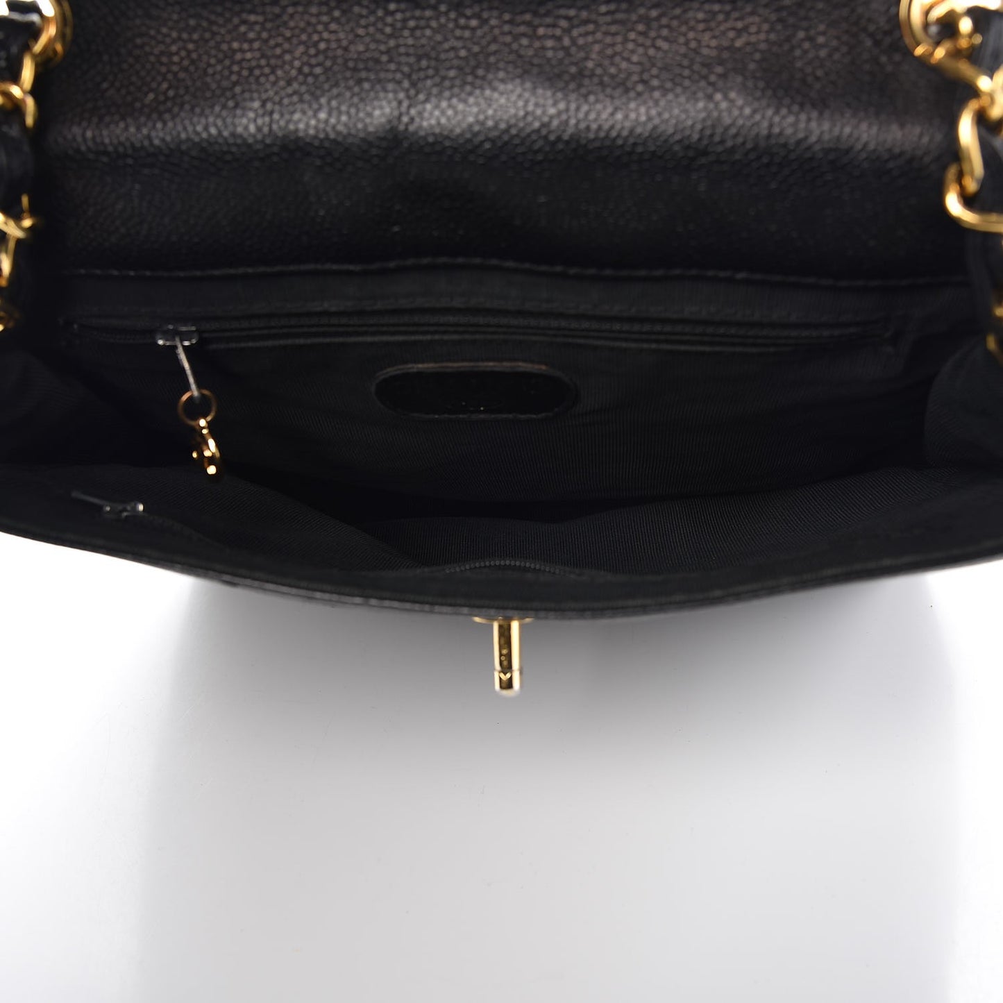Caviar CC Shoulder Bag Black