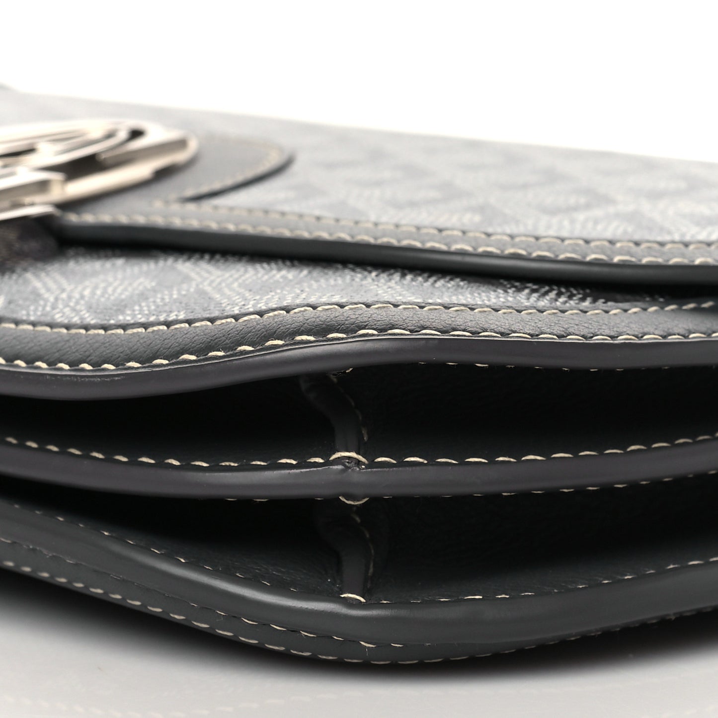 Goyardine 233 PM Shoulder Bag Grey