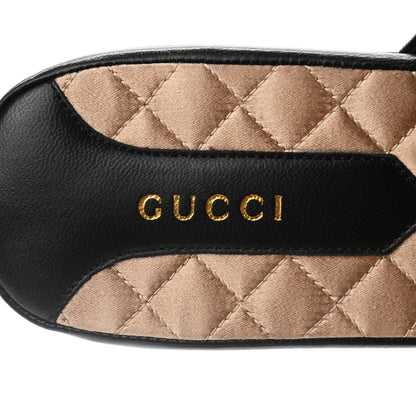 Gucci X MLB Lambskin NY Yankees Embroidered Womens GG Slippers 39 Black 7 of 8