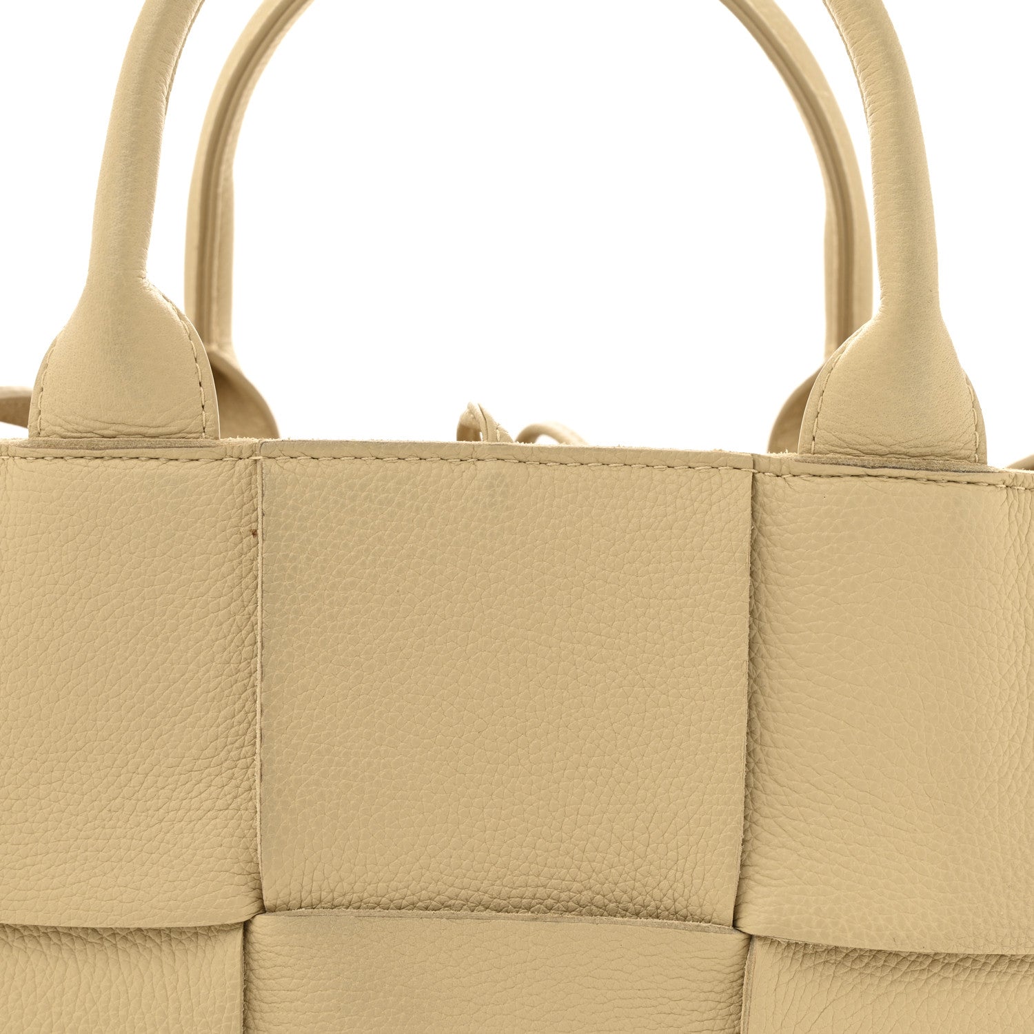 Bottega Veneta Grained Calfskin Maxi Intreccio Mini Arco Tote Porridge 8 of 16
