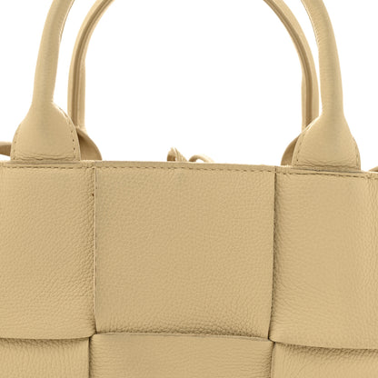 Bottega Veneta Grained Calfskin Maxi Intreccio Mini Arco Tote Porridge 8 of 16