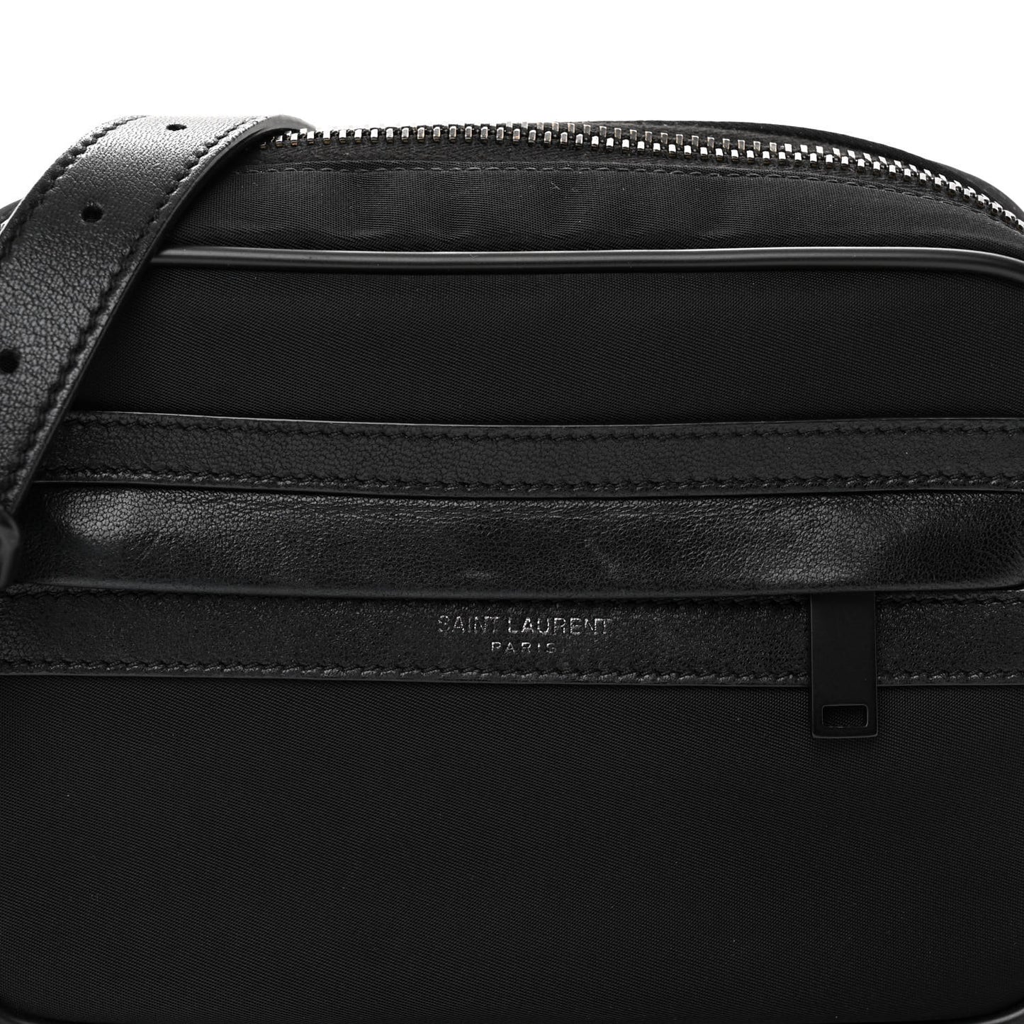Lambskin Nylon Small Camp Camera Bag Black