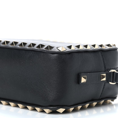 Valentino Garavani Calfskin Rockstud Camera Crossbody Bag Black 10 of 10