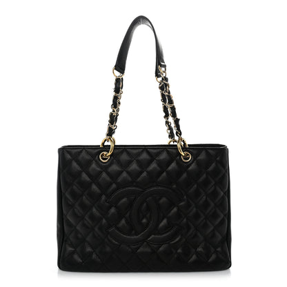 Chanel Caviar Quilted Grand Shopping Tote GST Black 1 of 10