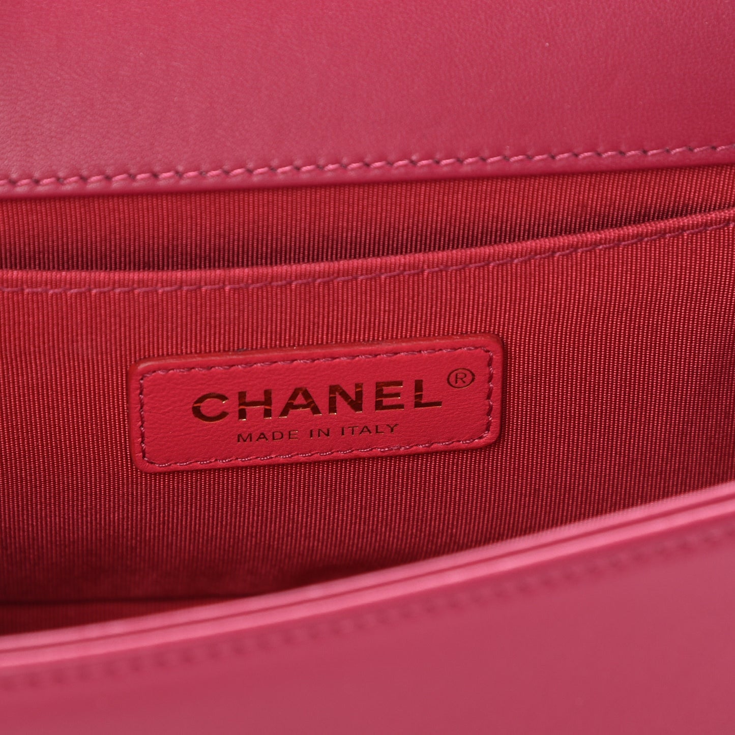 Velvet Chevron Medium Boy Flap Pink