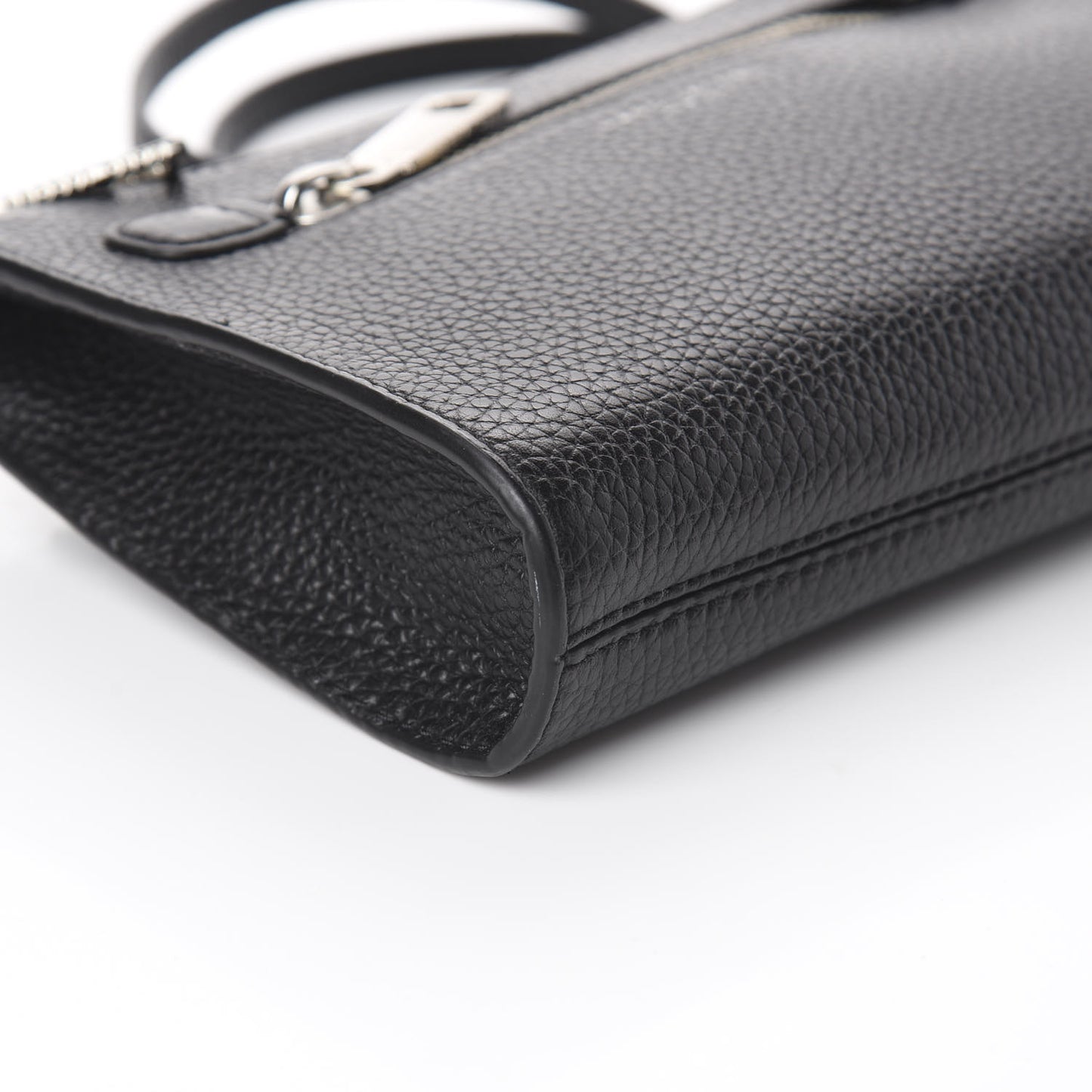Grained Calfskin Small Recruit Crossbody Black
