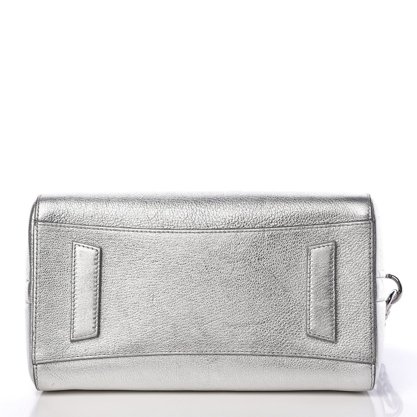 Metallic Sugar Goatskin Small Antigona Silver