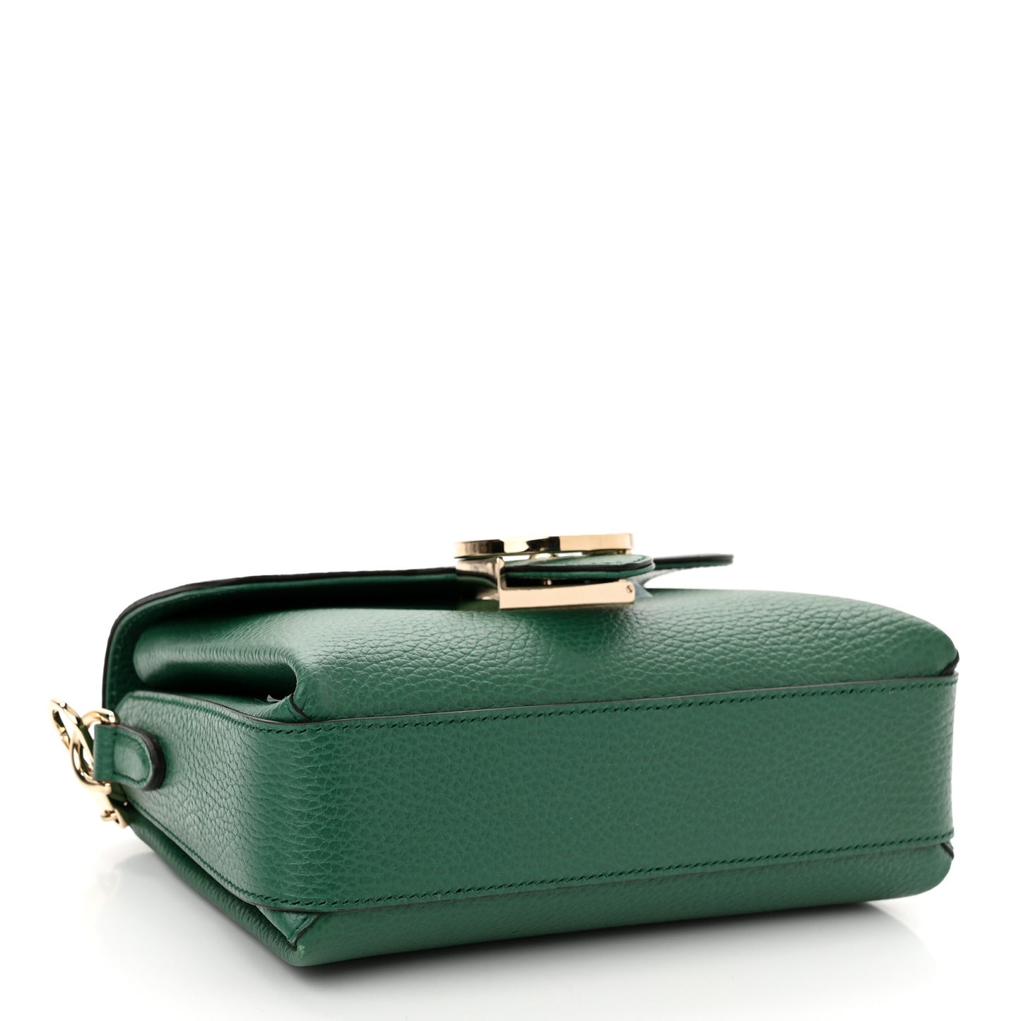 Dollar Calfskin Interlocking G Crossbody Bag Emerald