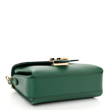 Gucci Dollar Calfskin Interlocking G Crossbody Bag Emerald 4 of 10