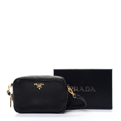 Prada Vitello Daino Mini Camera Crossbody Black 12 of 12