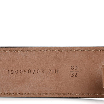 Fendi Calfskin Baguette Belt 80 32 Black 6 of 8