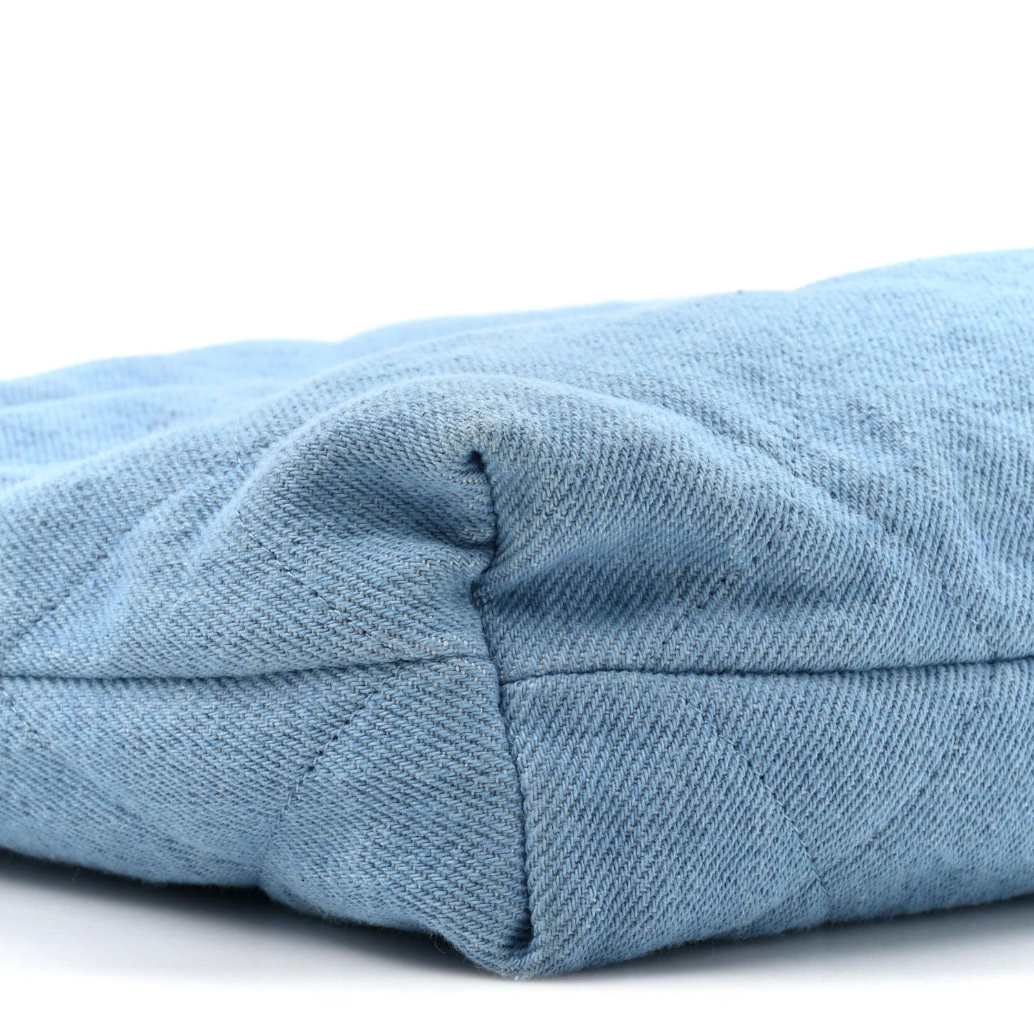Chanel Denim Quilted Chanel 22 Light Blue 11 of 11