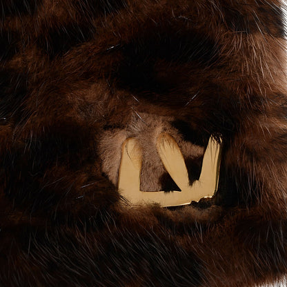 Louis Vuitton Mink Leopard Print Scarf 4 of 4