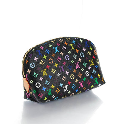 Louis Vuitton Monogram Multicolor Cosmetic Pouch Black Grenade 3 of 7