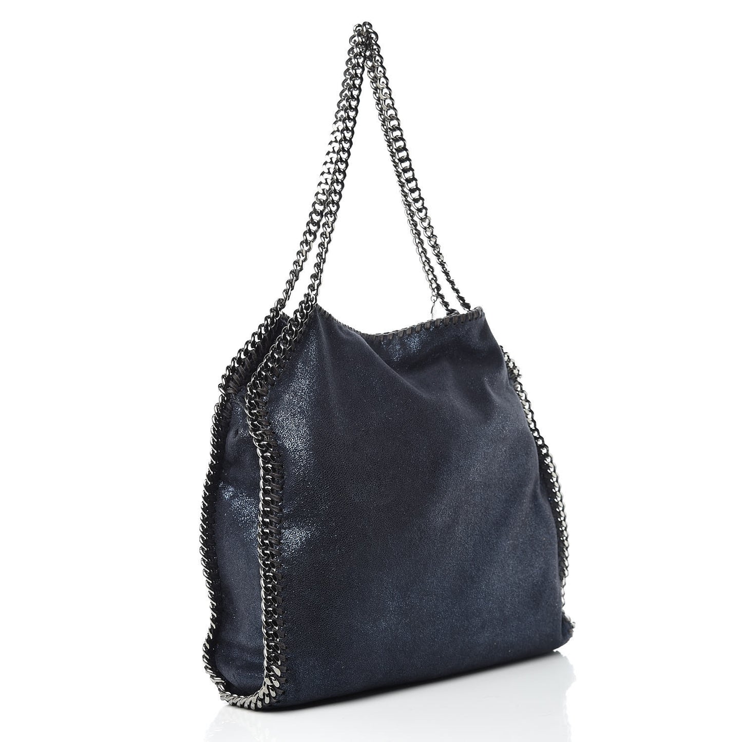 Shaggy Deer Small Falabella Tote Lapis Navy