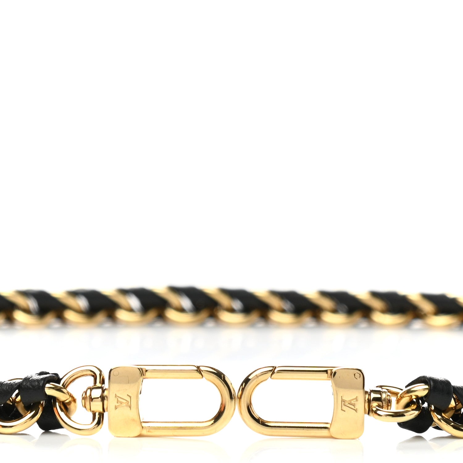 Louis Vuitton Calfskin Multi Pochette Chain Shoulder Strap Black Gold 3 of 3